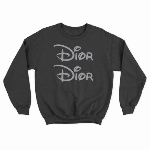 Dior X Disney Land Logo Parody Sweatshirt