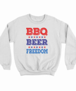 BBQ Beer Freedom America USA Party Sweatshirt