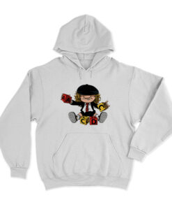 Angus Young Playing Puzzle Hoodie