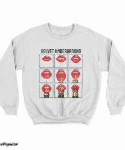 Lana Del Rey Wearing A The Velvet Underground Lips Grid Sweatshirt