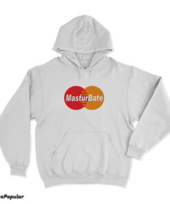 Masturbate Mastercard Logo Parody Hoodie