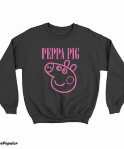 Peppa Pig Nirvana Logo Parody Sweatshirt