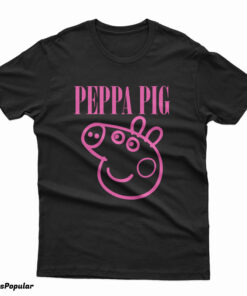 Peppa Pig Nirvana Logo Parody T-Shirt