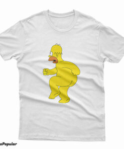 Homer Simpson Nude Funny Cartoon T-Shirt
