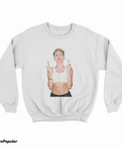 Miley Cyrus Finger Up Sweatshirt