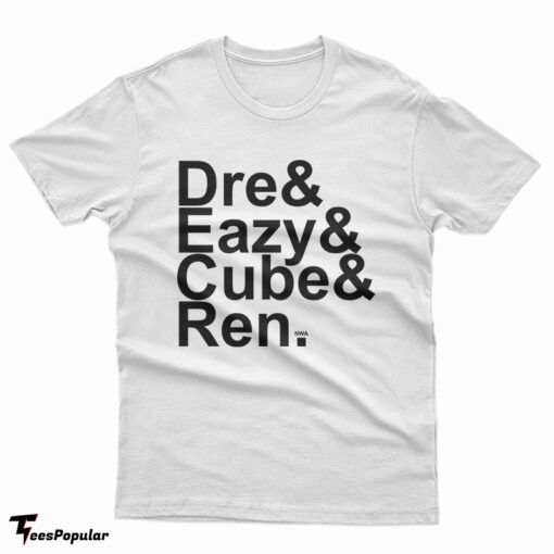 Dre And Eazy And Cube And Ren NWA T-Shirt