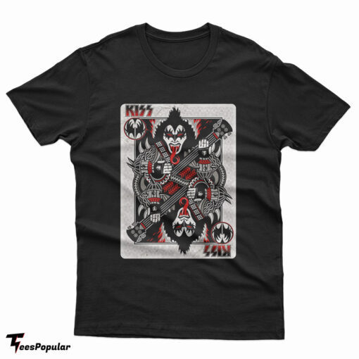 KISS Gene Simmons Playing Card T-Shirt