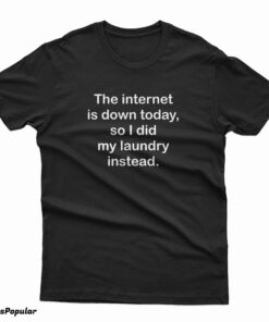 The Internet Is Down Today So I Did my Laundry Instead T-Shirt