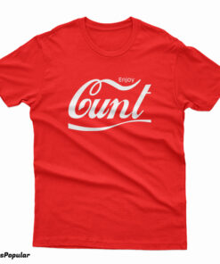 Enjoy Cunt Coca-Cola Logo Parody T-Shirt